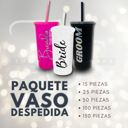 Paquete de Vaso Despedida 500 ml.