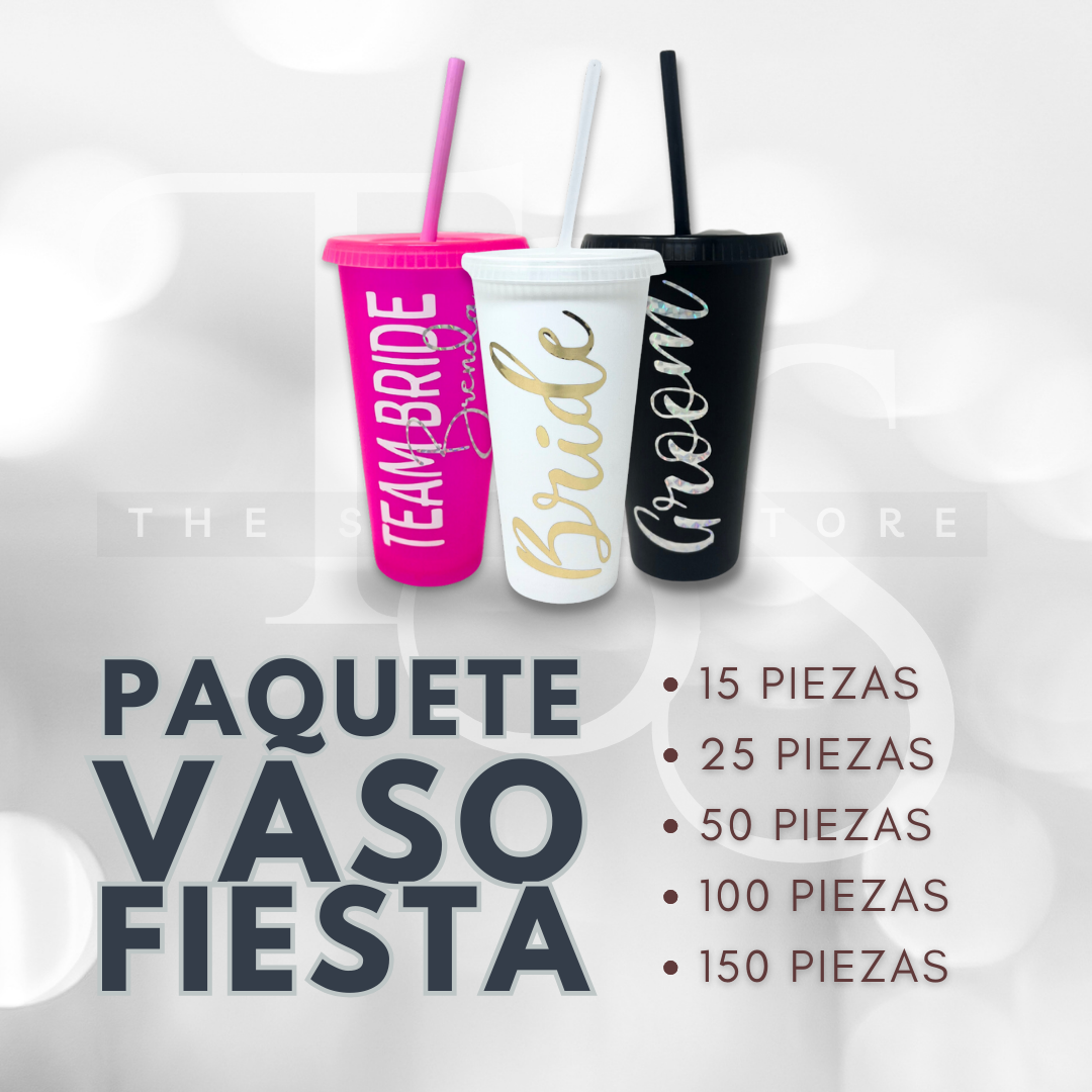 Paquete de Vaso Fiesta 710 ml.