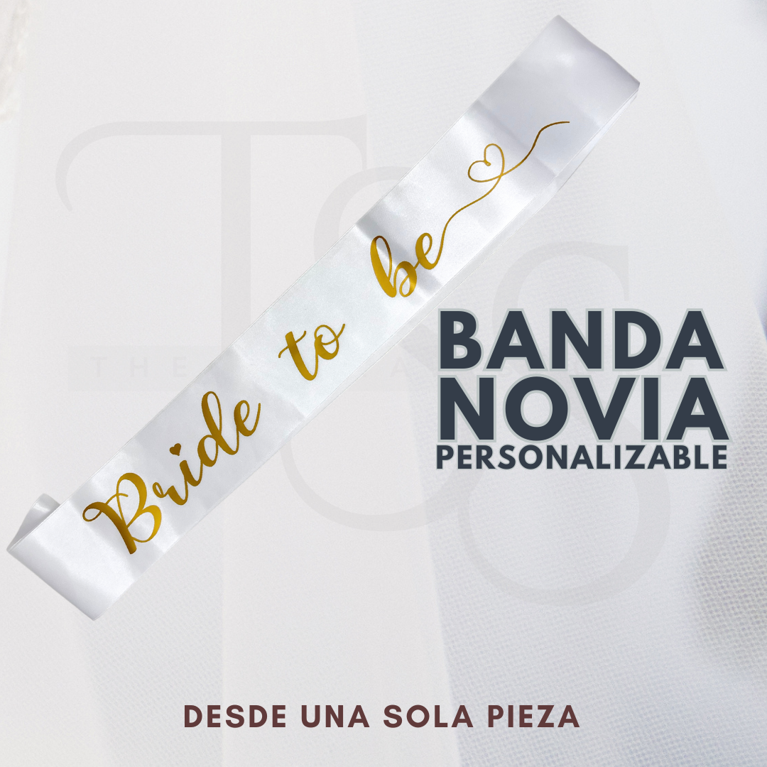 Banda personalizada para novia